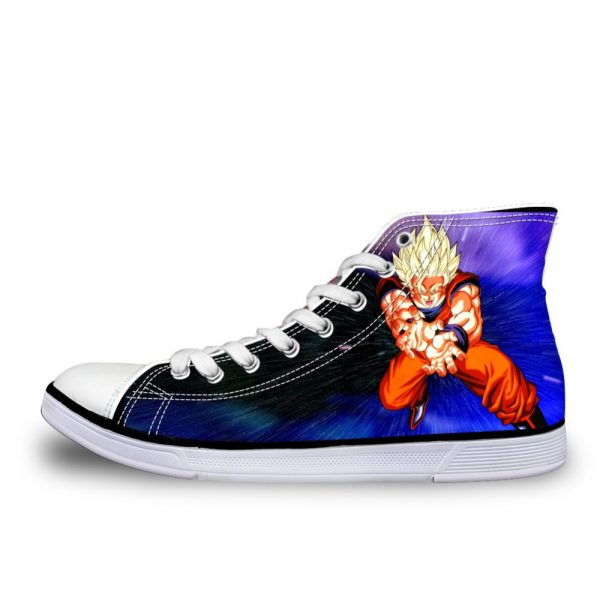 FORUDESIGNS 2019 New Casual Vulcanize Shoes Dragon Ball Anime Pattern Super Saiyan Cartoon Son Goku Print - DBZ Shop