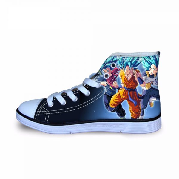 FORUDESIGNS Dragon Ball Z Kids Sneakers for Boys Japanese Anime Printing Children Shoes High Top Canvas - DBZ Shop