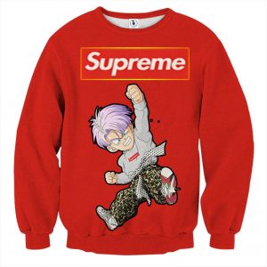 09 Supreme Kid Trunks Jumping Red Trendy Fashion Sweatshirt - DBZ Shop