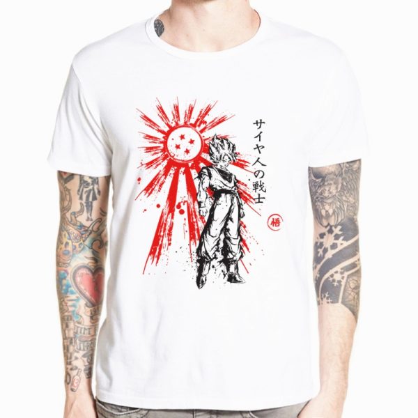 Dragon Ball Z Goku T shirt Short sleeve O Neck Tshirt Summer Saiyan Vegeta Harajuku brand 7 - DBZ Shop