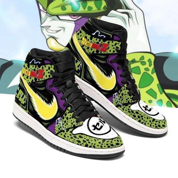 cell shoes boots dragon ball z anime jordan sneakers fan gift mn04 gearanime - DBZ Shop