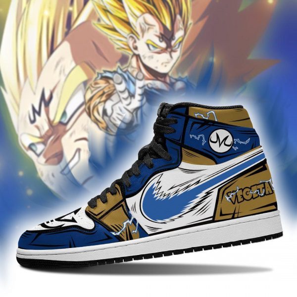 vegeta shoes boots dragon ball z anime jordan sneakers fan gift mn04 gearanime - DBZ Shop