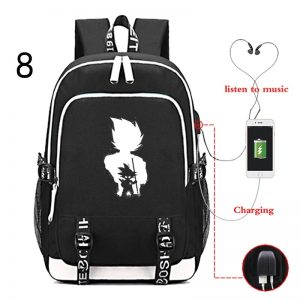 Dragon Ball Z Backpacks - USB Charging Schoolbag Backpack