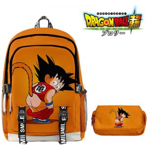 Dragon Ball Z Backpacks - Goku Boys Schoolbag 2pcs/set Backpack Pencil Case Backpack