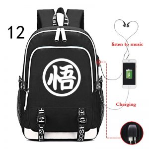 Dragon Ball Z Backpacks - USB Charging Laptop Backpack